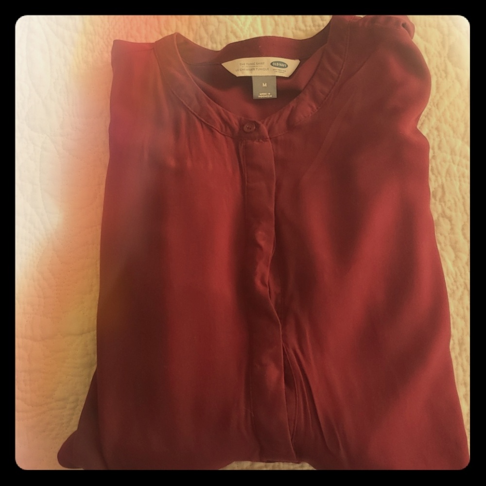 Burgundy blouse